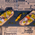 Bruschetta de anchoa y aceitunas
