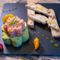 Tartar de salmón ahumado